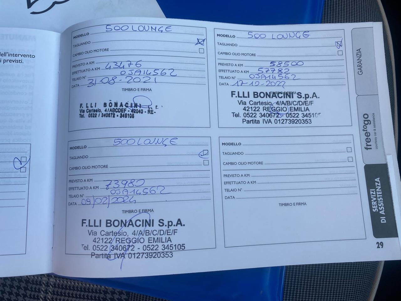 Fiat 500 1.2 EasyPower Lounge NEOPATENTATI!!!