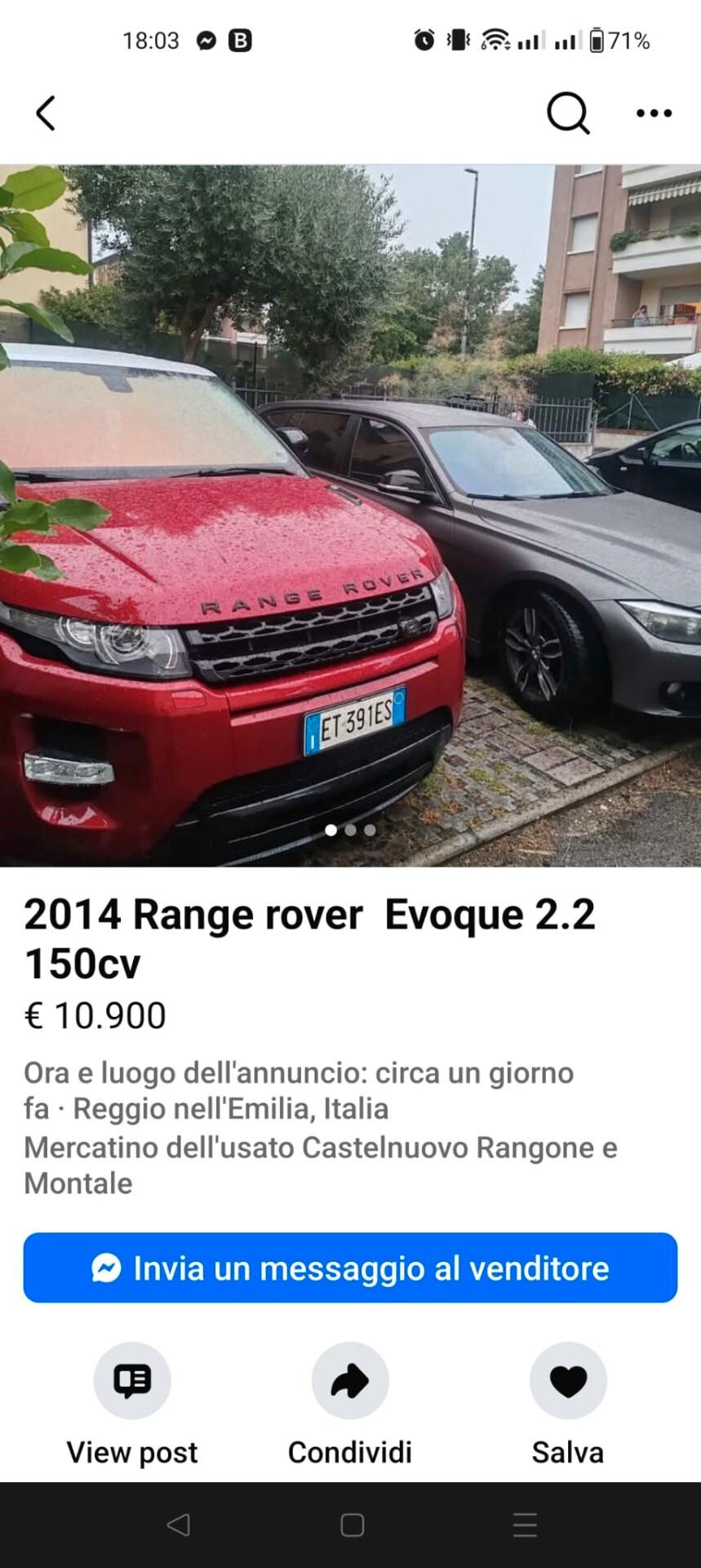 Land Rover Range Evoque 2.2 TD4 5p. Dynamic
