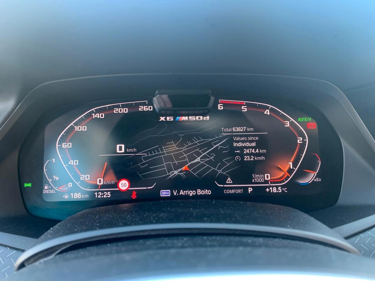Bmw X6 M50d 400cv full UNICO PROPRIETARIO