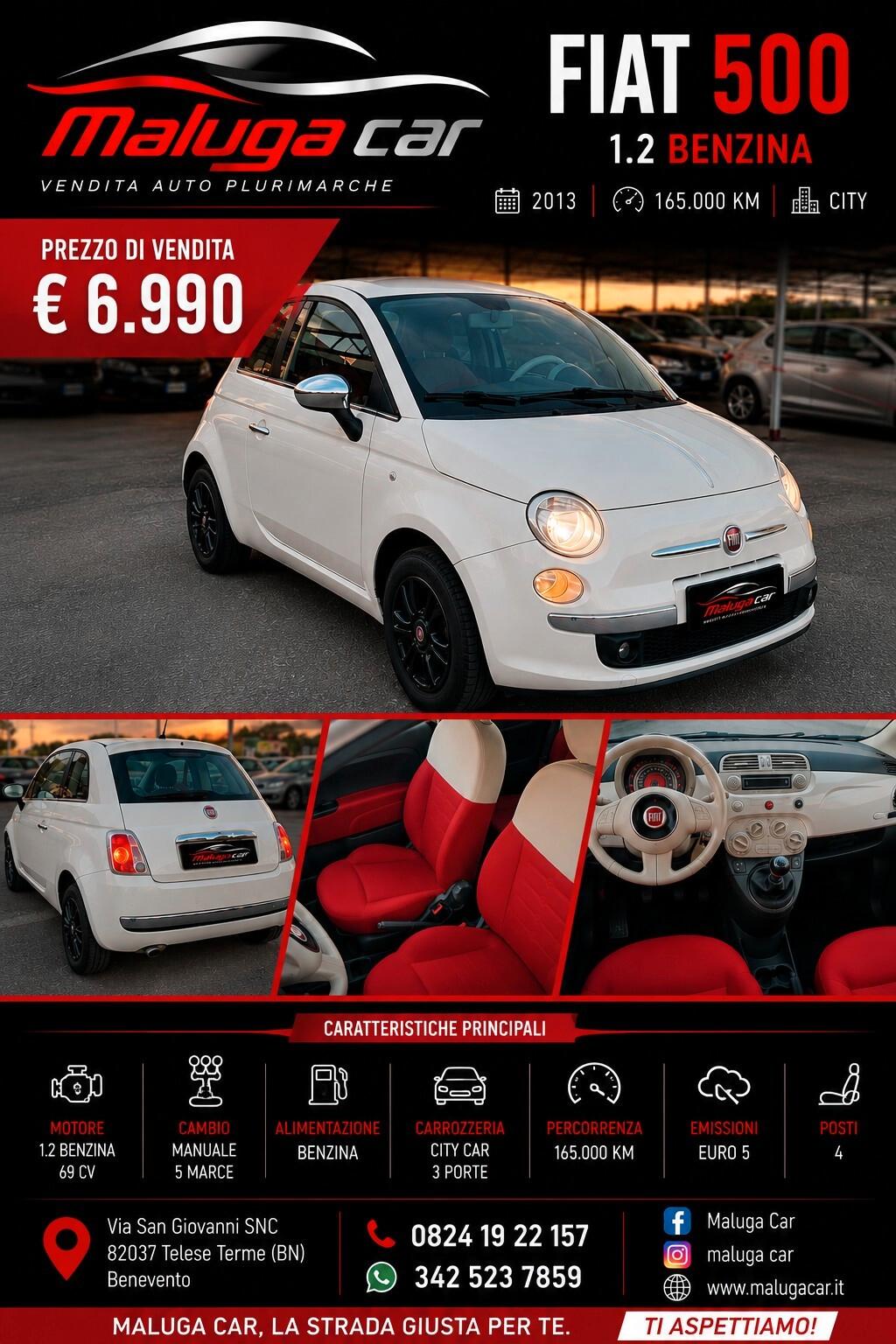 Fiat 500 1.2 Lounge