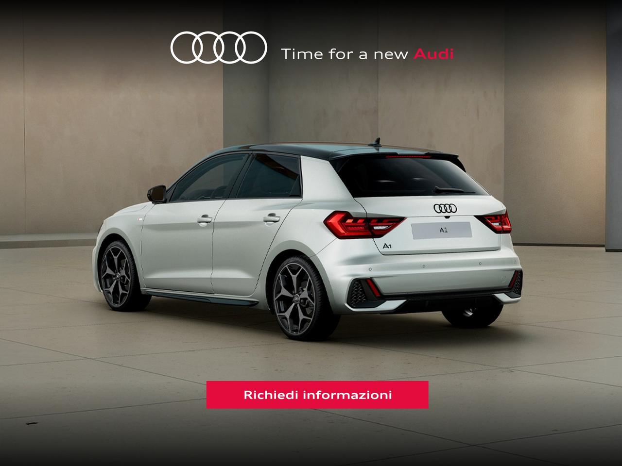 Audi A1 sportback 30 1.0 tfsi identity black 116cv s-tronic