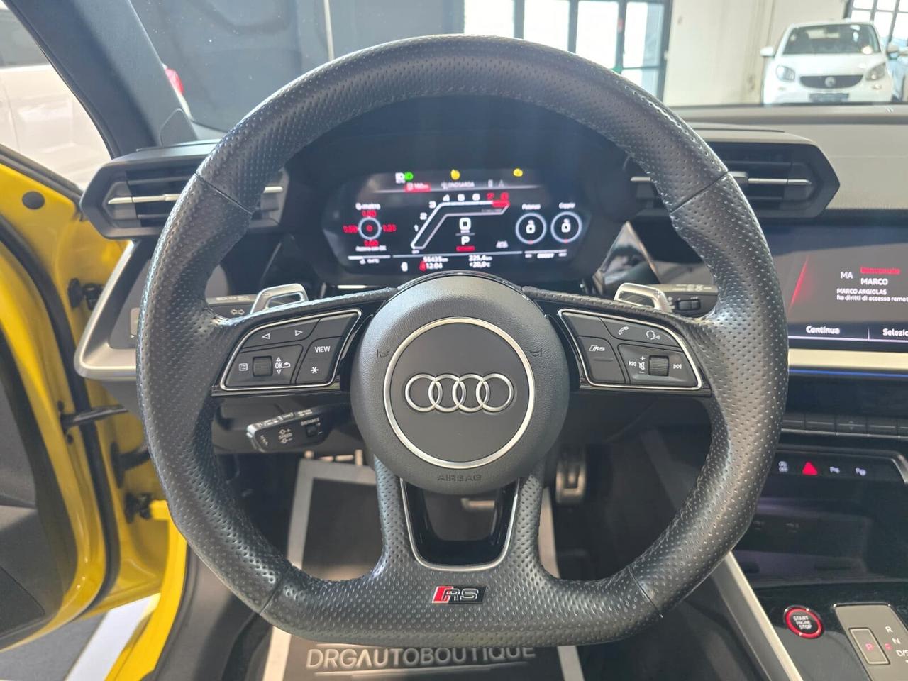 Audi RS3 SPB GIALLO PITONE/TETTO/SCARICHI