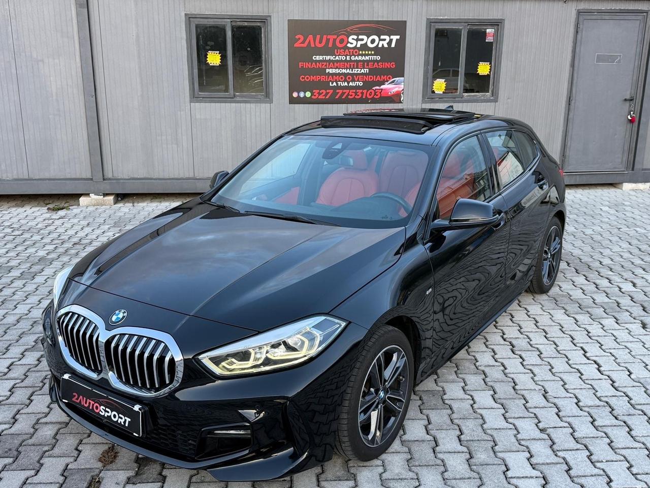 BMW 118D 150cv MSPORT NAVI LED TETTO UNICOPROPRIETARIO 2020