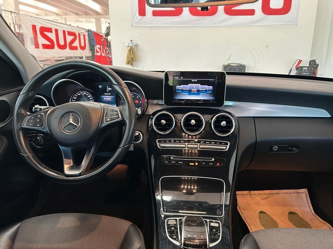MERCEDES C200 CAMBIO AUTOMATICO Serie4 SW Diesel 1.6 CV 136 EURO6 X NEOPATENTATI Garanzia 12 mesi