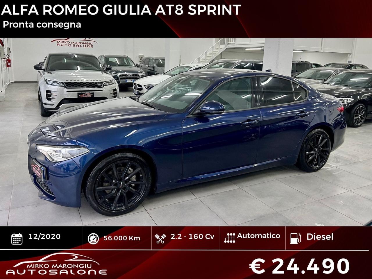 Alfa Romeo Giulia 2.2 Turbodiesel 160 CV AT8 Sprint