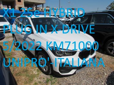 Bmw X1 25E X-DRIVE HYBRID PLUG-IN PREZZO SENZA VINCOLI • UNIPRO' • ITALIANA • IVA ESPOSTA GARANZIA 12 MESI