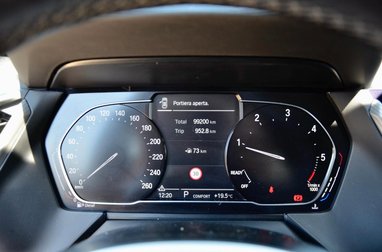 BMW 116d MSPORT 116cv AUTO, SERVICE BMW, UFF ITALIANA, EURO 6D, NAVI, APPLE ANDROID, PERMUTE