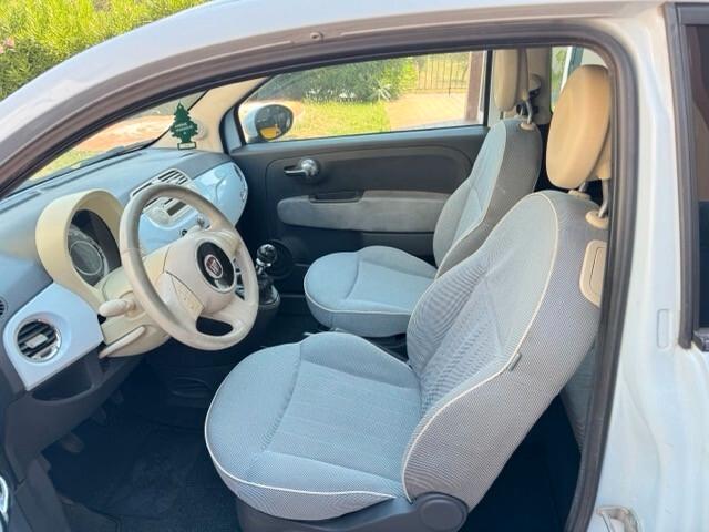 Fiat 500 1.2 Lounge colore azzurro cuor leggero