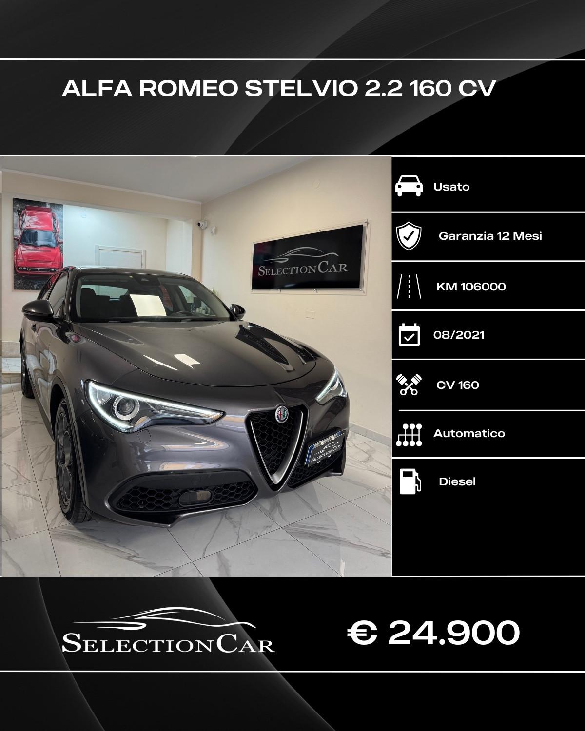 Alfa Romeo Stelvio 2.2 Turbodiesel 160 CV AT8 RWD Business