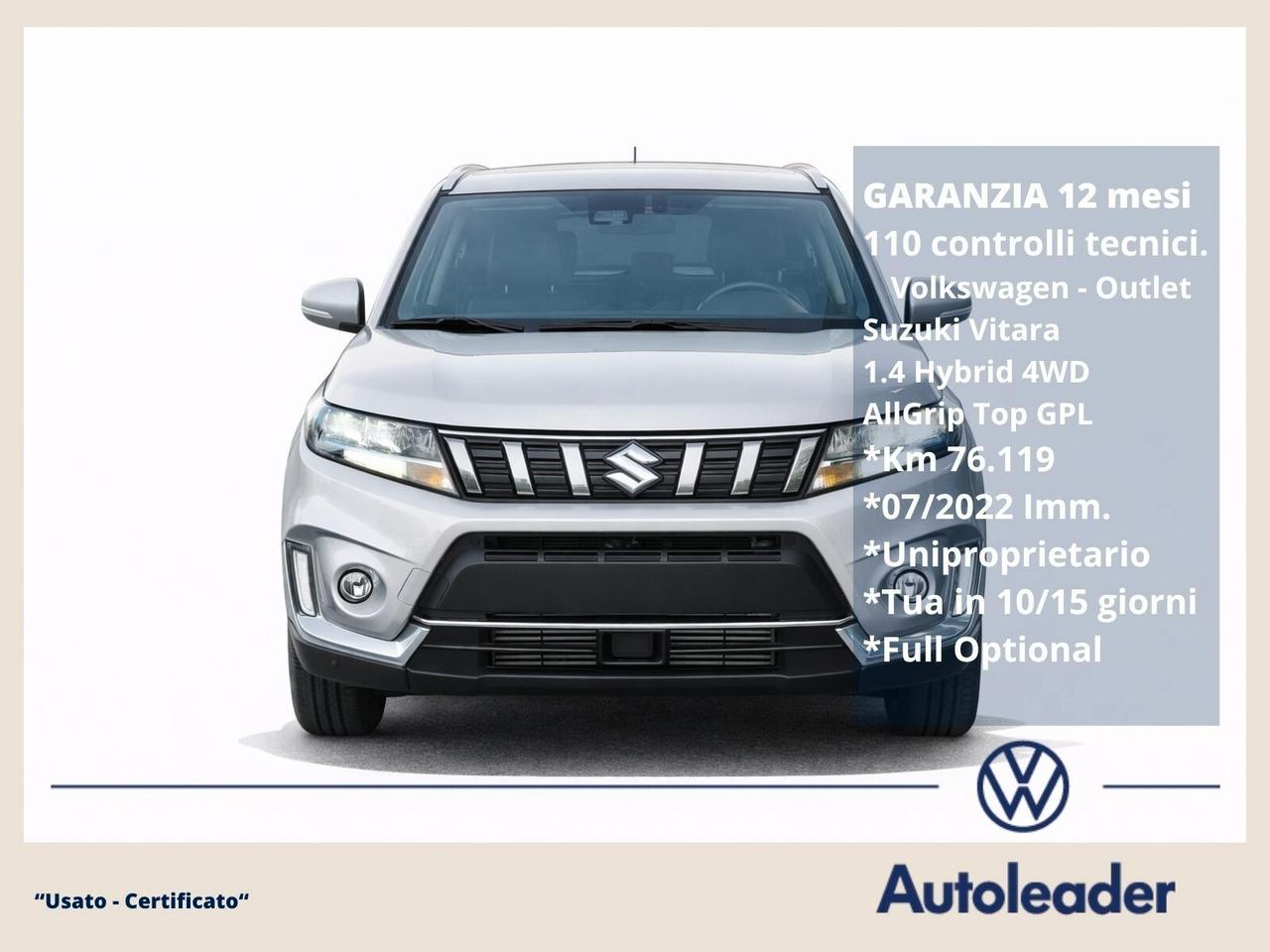 Suzuki Vitara 1.4 Hybrid 4WD AllGrip Top GPL