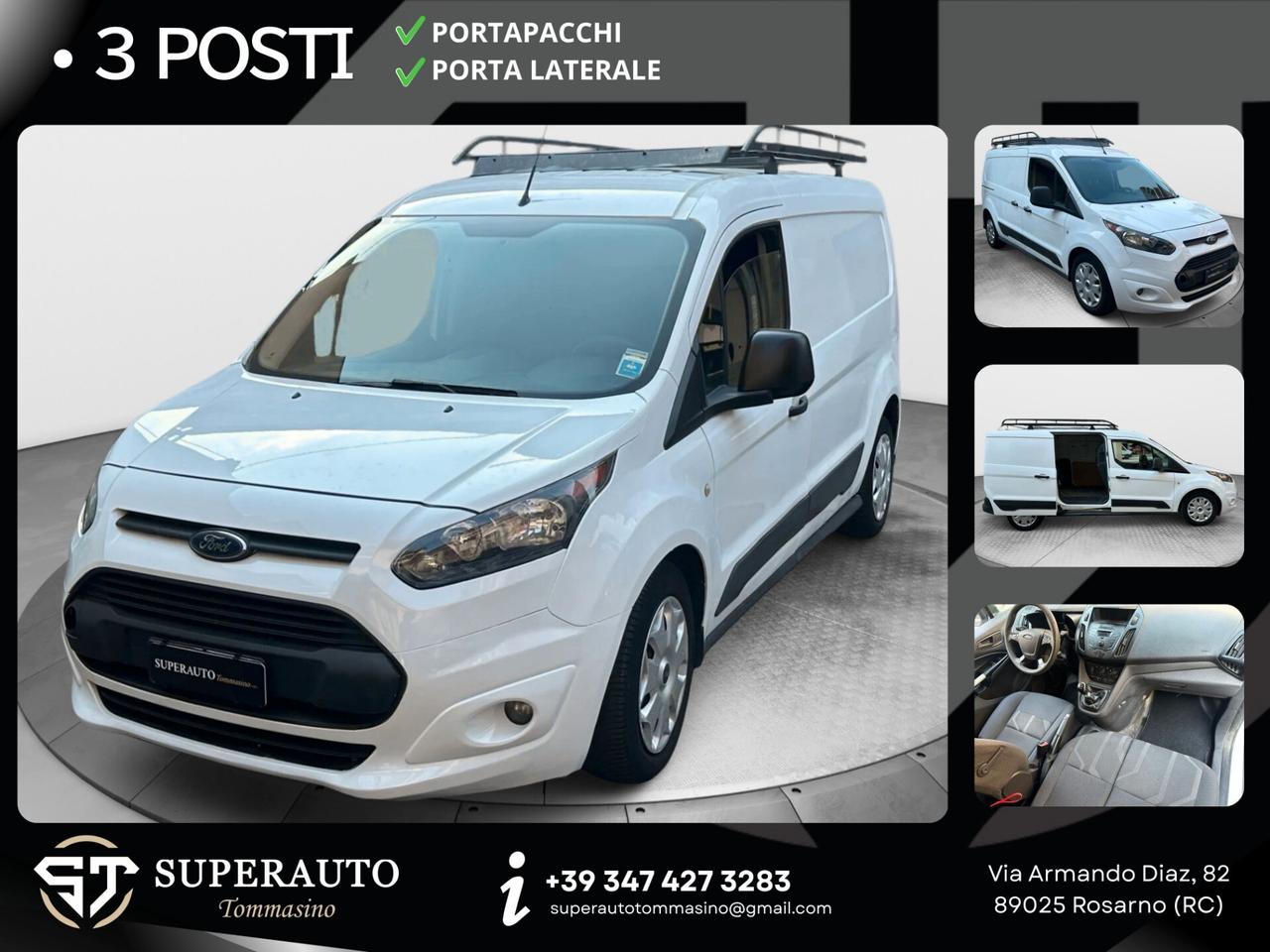 Ford Transit Connect 1.5 TDCi 120 CV PC 3 Posti