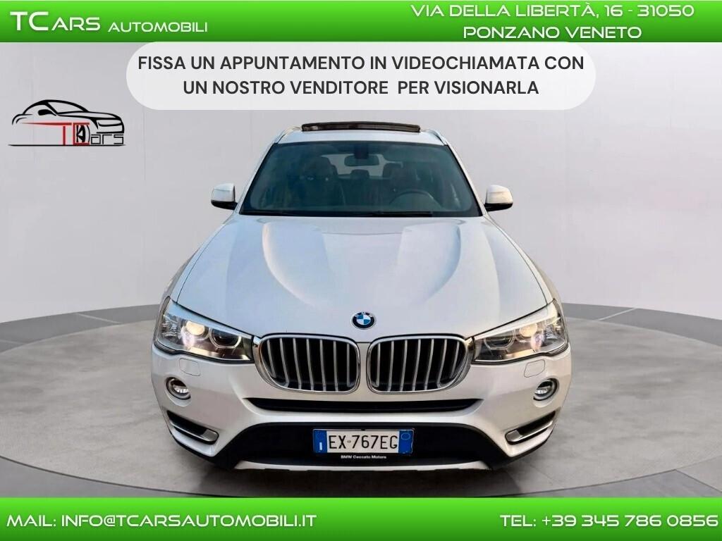 BMW X3 XDRIVE XLINE-KM CERTIFICATI-TETTO APRIBILE