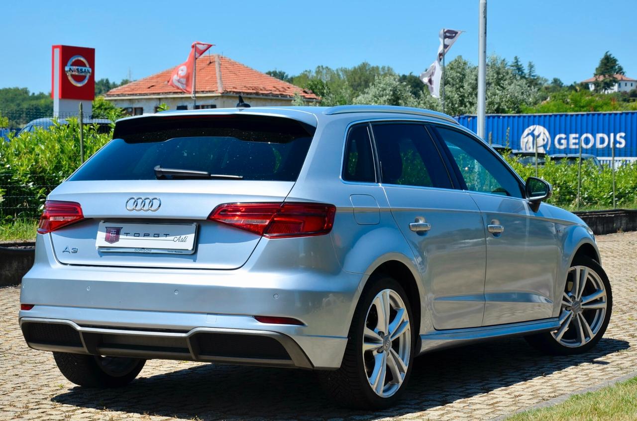 AUDI A3 SPORTBACK S-LINE 30 1.5 G-TRON 131cv S-TRONIC, UFF ITALIANA, EURO 6D, NAVI, FARI LED, PERMUTE