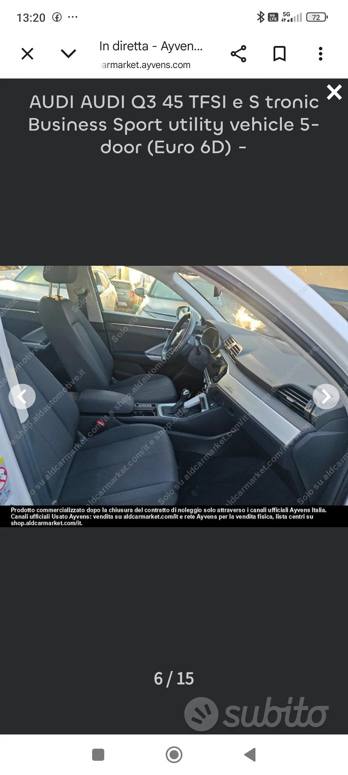 Audi Q3 45 TFSI 1.4 Business ibrido 245 CV auto