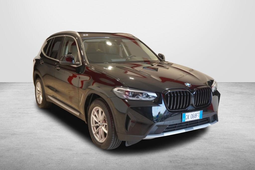 BMW X3 18D 150CV STEPTRONIC 48V S-DRIVE BUSINESS ADVANTAGE ( FARI LED - PELLE - CLIMA TRIZONA - CRUISE - NAVI - MIRROR - PARK ASSISTANT - TELECAMERA POST. - CERCHI 18 )