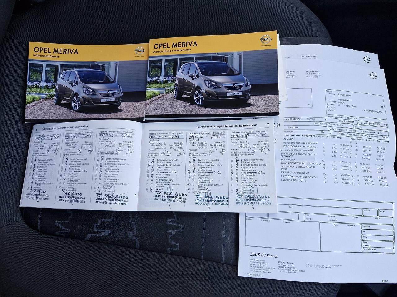 OPEL MERIVA 1.4 TURBO GPL 120 CV TAGLIANDATA OPEL