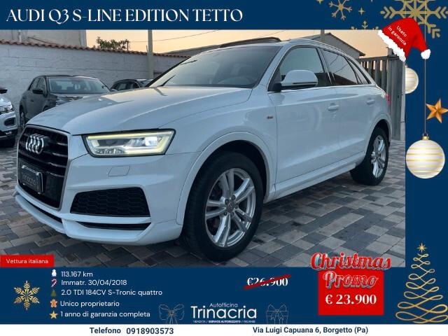 Audi Q3 S line edition 2.0 TDI 184CV quattro s-tronic