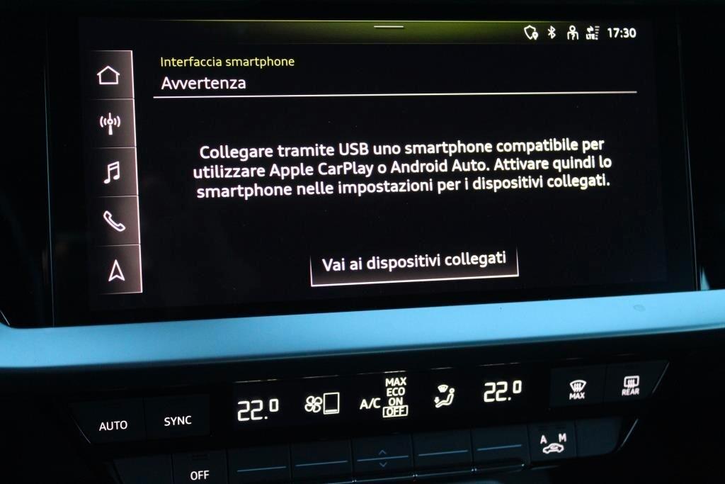 AUDI A3 Sportback 2.0 TDI 115 CV *CarPlay