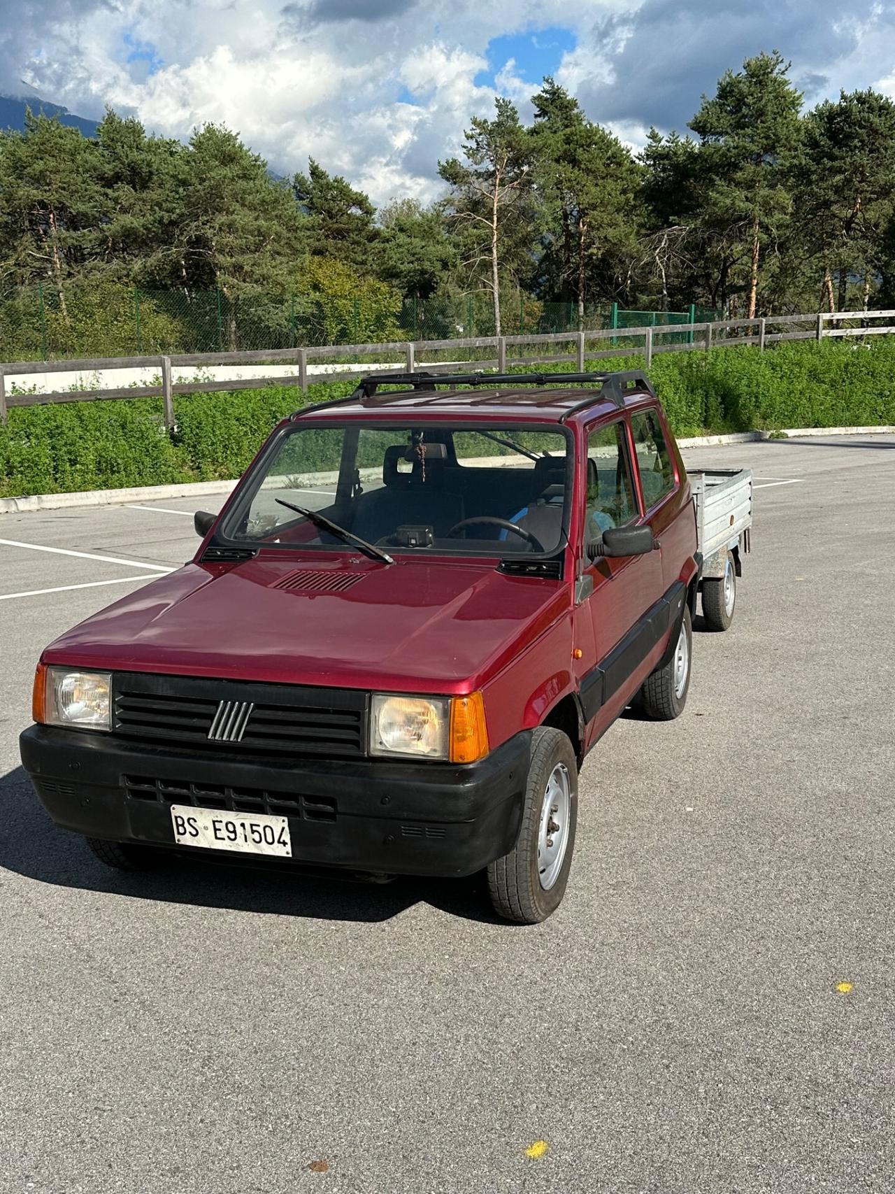 Fiat Panda 4x4 con carrello unico proprietario