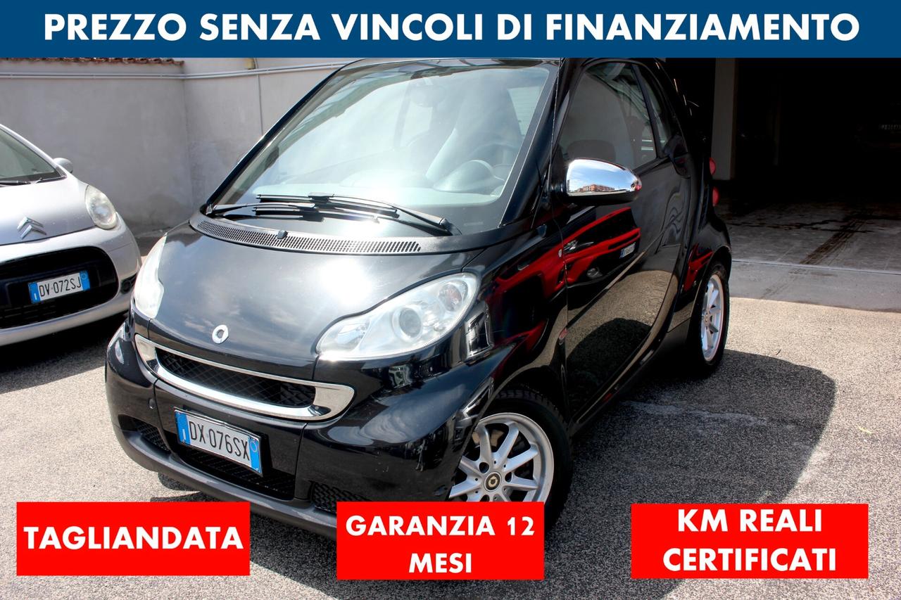Smart forTwo 1.0 mhd Passion 71cv TAGLIANDATA GARANZIA 12 MESI KM REALI CERTIFICATI