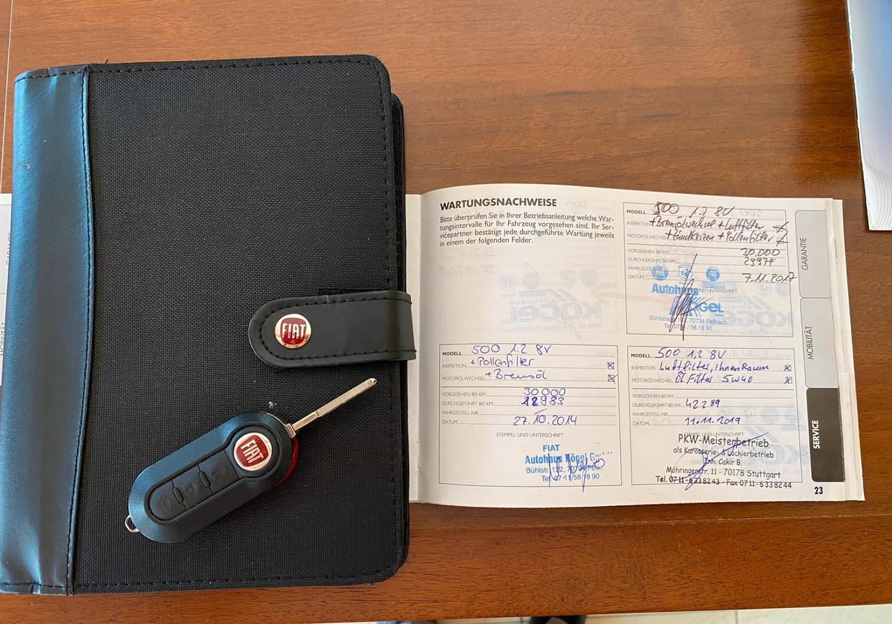 Fiat 500 1.2 KM CERTIFICATI FIAT- GARANZIA - UNIPRO'