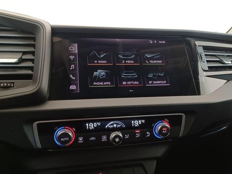 Audi A1 II 2019 Sportback Benzina Sportback 25 1.0 tfsi Admired Advanced my20