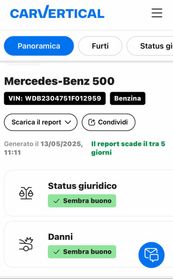 MERCEDES-BENZ SL 500 SL500 iscrivibile ASI