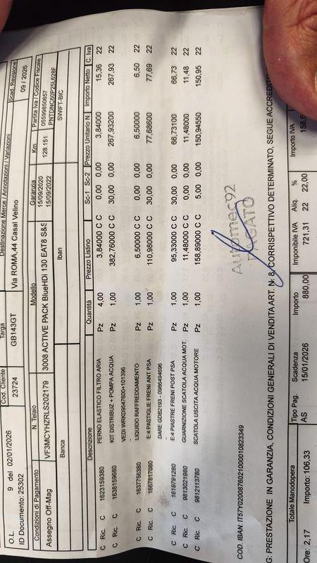 Peugeot 3008 BlueHDI 130 EAT8 S&S Business