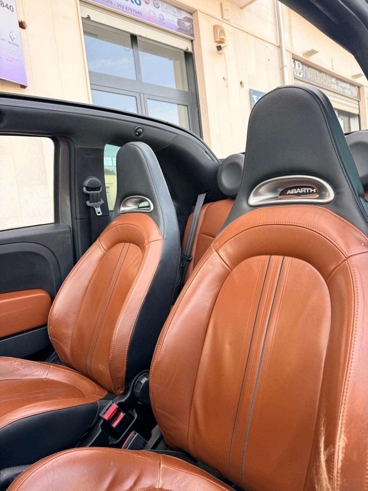Abarth 595 595C CABRIO Competizione 160cv BLOCK SHAFT,NAVI,TELECAMERA,BLUETHOOT,USB,INTERNI IN PELLE,ANDROID AU