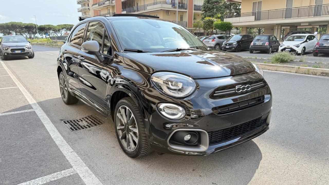 Fiat 500X 1.5 T4 Hybrid 130 CV DCT Sport C.AUTOMATICO LED NAVI TETTO APRIBILE CERCHI 18 PELLE KAMERA PDC