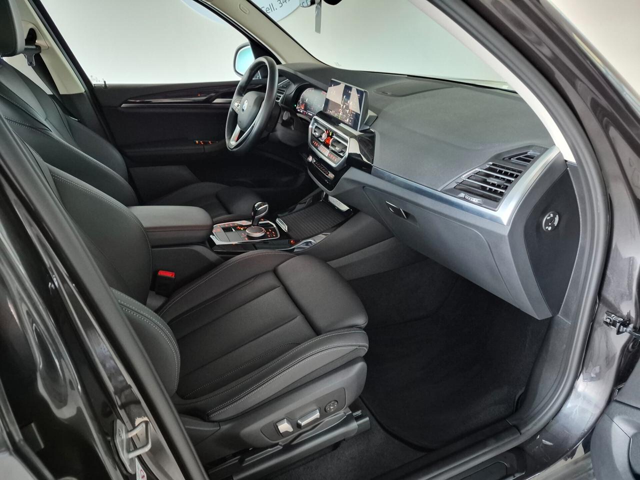 BMW X3 SDRIVE 18D MHEV AUTO LED PELLE C.18 APPLE CAR PLAY/ANDROID AUTO 360° COCKPIT PLUS SED. SPORT ELETT. RISCALDABILI