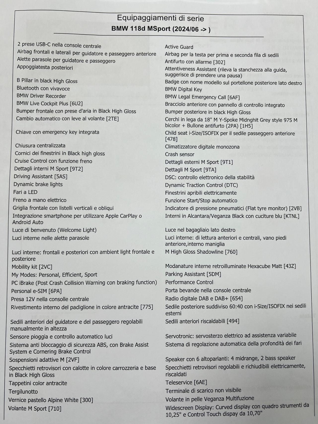 Bmw 118d MSport SUPER OFFERTA T-STOCK