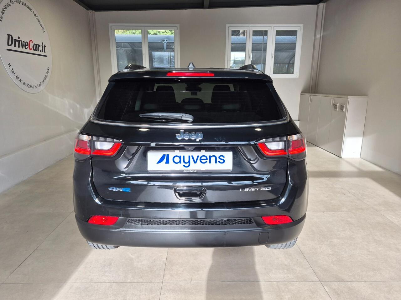 Jeep Compass 1.3 TURBO T4 PHEV LIMITED 4XE AUTOMATICA C. 18" LED APPLE CAR PLAY/ANDROID AUTO 360° KEYLESS VETRI PRIVACY ACC WIRELESS