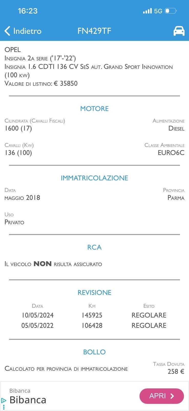 Opel Insignia 1.6 CDTI 136 CV S&S Grand Sport Innovation