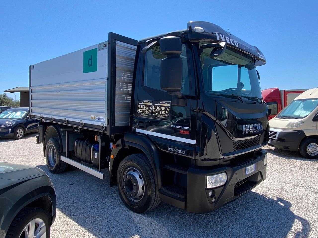 IVECO 160-280 E EURO CARCO RIBALTABILE TRILATERALE TETTO GEMELLATO SOVRASPONDATO IVA