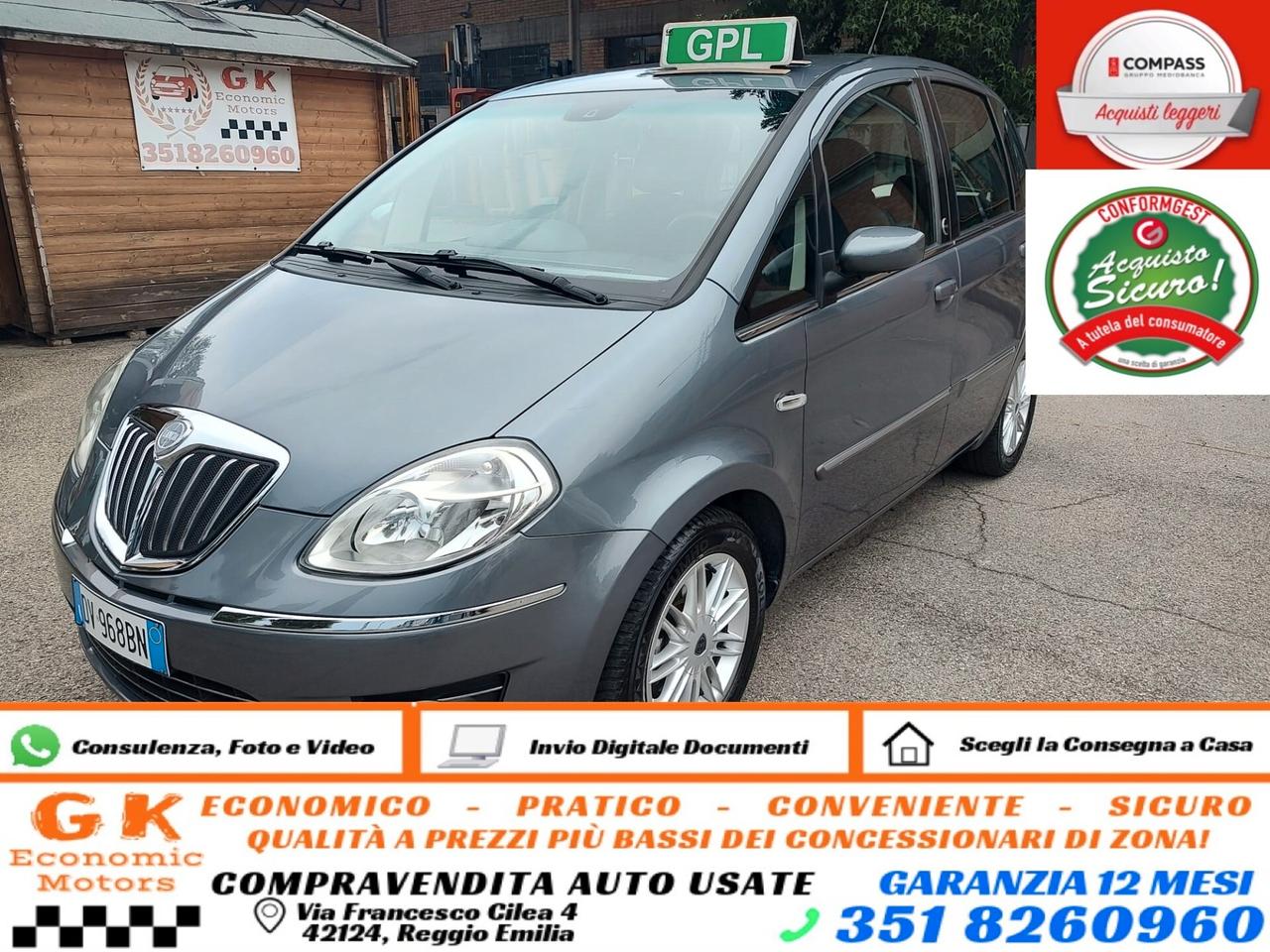 Lancia MUSA 1.4 16V Platino ECOCHIC, BENZINA\GPL, OK NEOPATENTATI, GARANZIA L.12 MESI