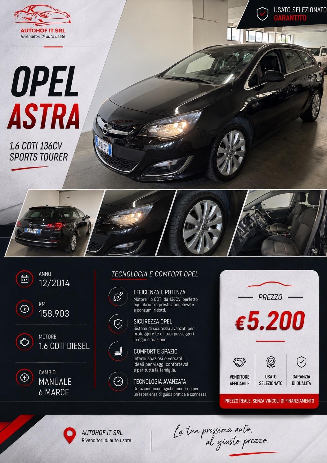 Opel Astra 1.6 CDTI EcoFLEX Sports SW