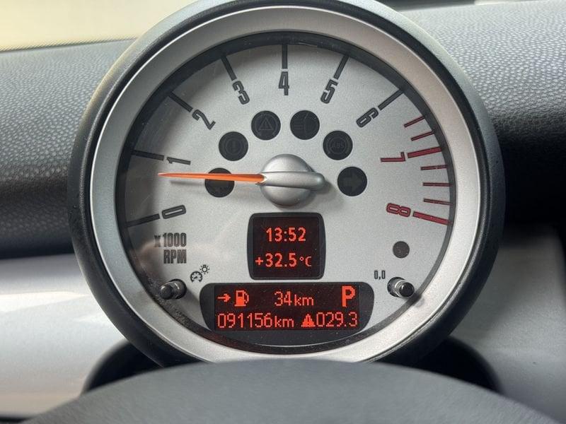MINI Mini Mini 1.6 Cooper 120cv CAMBIO AUTOMATICO UNIPRO CRONOLOGIA TAGLIANDI NEOPATENTATI