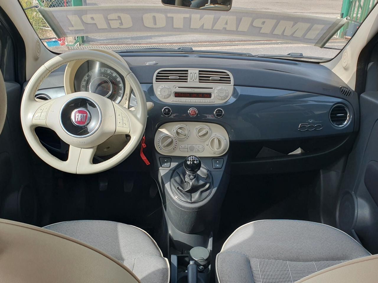 Fiat 500 1.2 benzina GPL Lounge Neopatent 2015