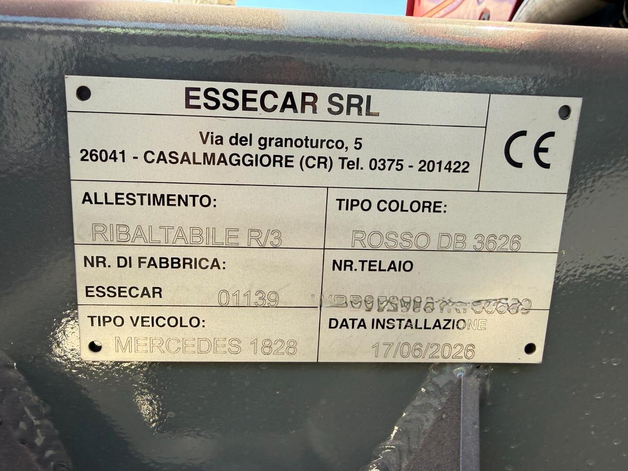 Mercedes Benz Atego 1828K ribaltabile trilaterale 4x2 EU3
