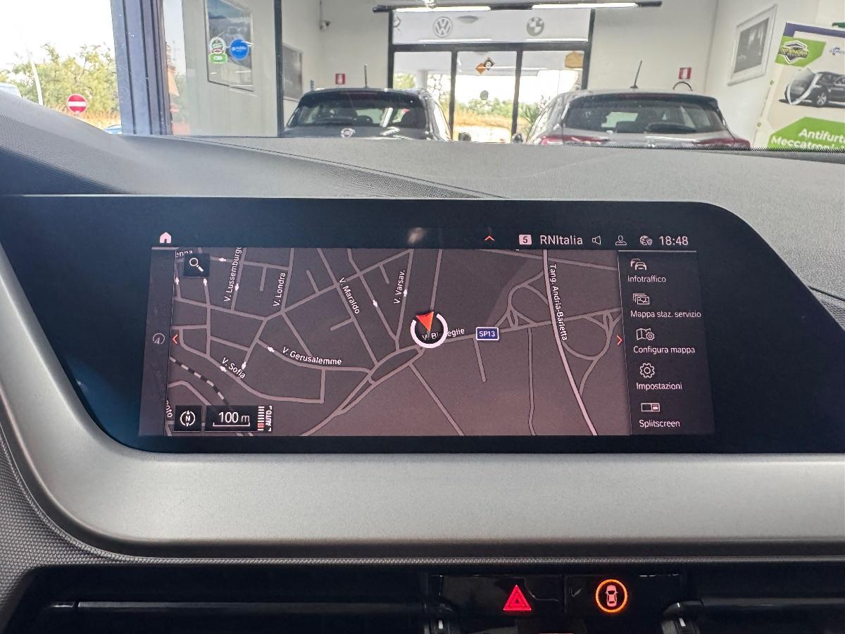 BMW 116d 5p. Sport UNICO PROP/ LED/ NAVIGATORE/ NEOPATENTATI