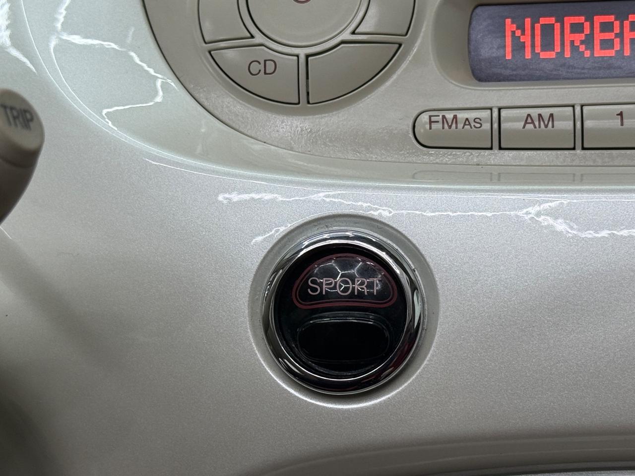 Fiat 500 1.4 16V Lounge Pelle rossa Bianco perla