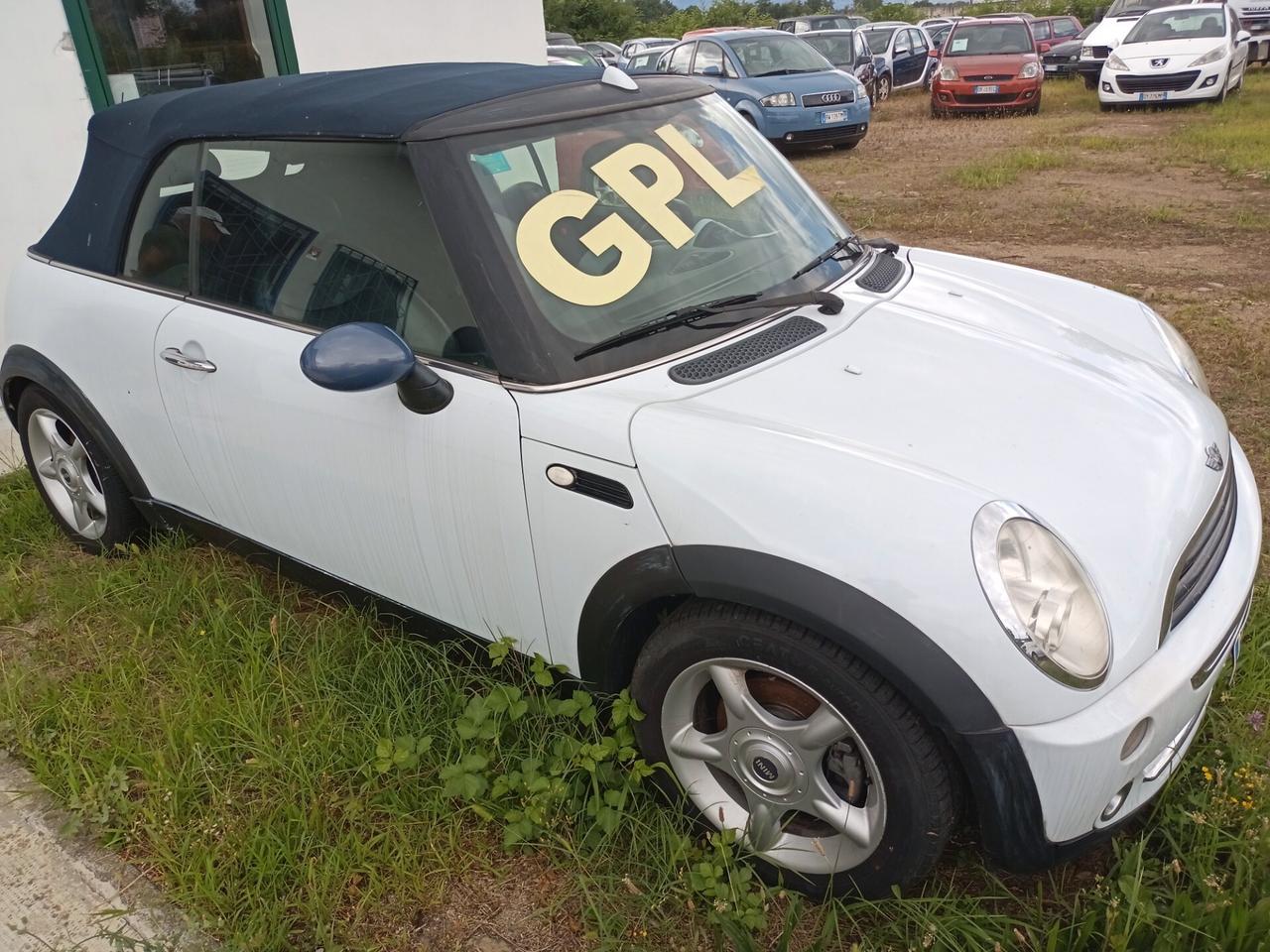 **MINI CABRIO**GPL**MOTORE RIFATTO