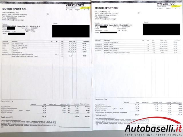 MERCEDES-BENZ CLA 200 180D SPORT 109cv, UNICO PROPRIETARIO DEL 1959!