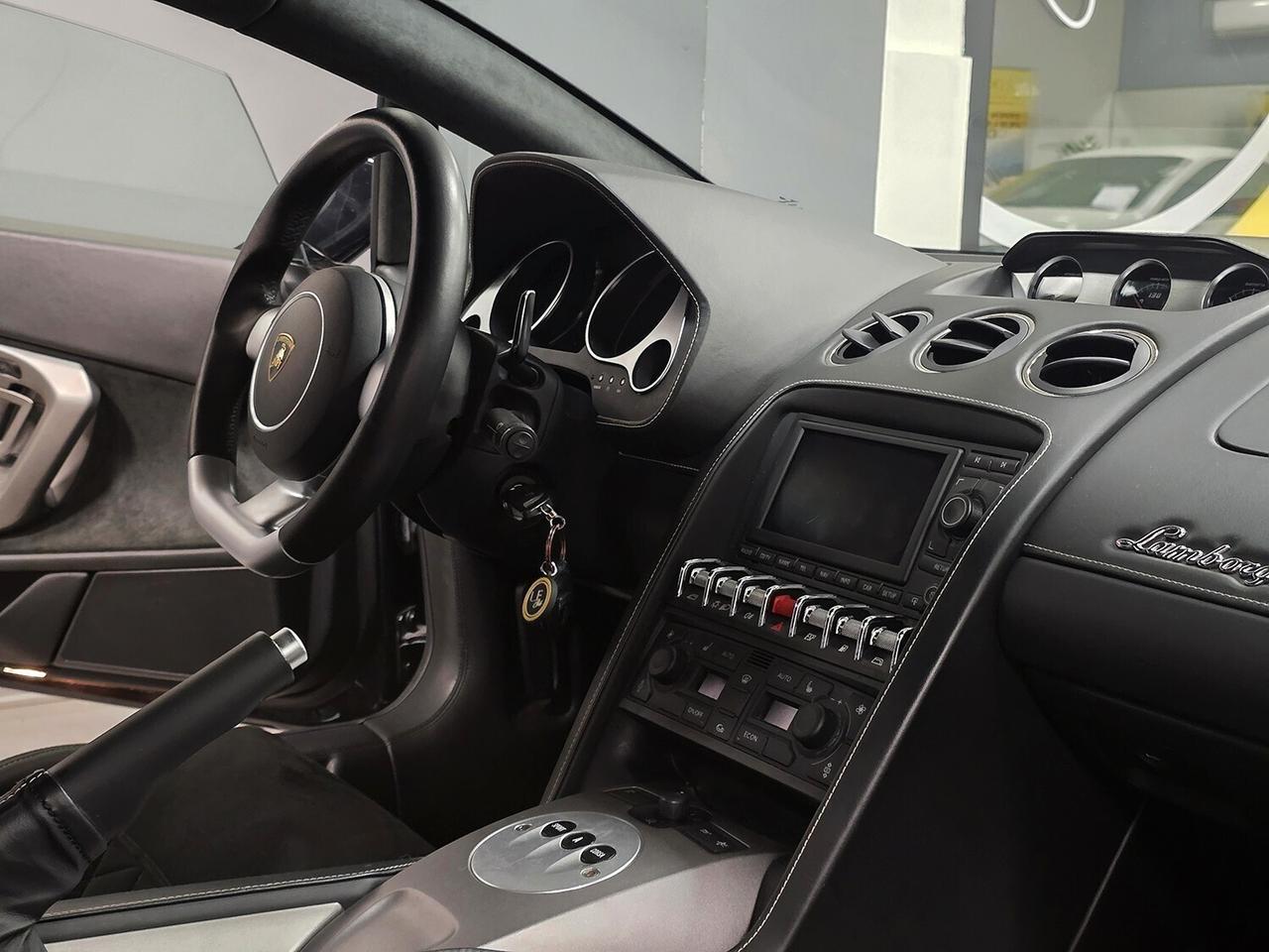 Lamborghini GALLARDO COUPE 5.2 V10 LP 560-4 E-GEAR FULL BLACK _ COMPLETAMENTE ORIGINALE _ ALCANTARA _ LIFT _ SERVICE BOOK _ CERCHI 19 CALLISTO