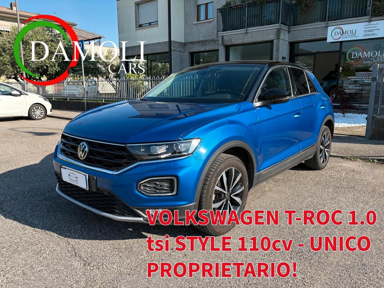 Volkswagen T-Roc VOLKSWAGEN T-ROC 1.0 TSi STYLE 110cv - UNICO PROPRIETARIO