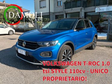 Volkswagen T-Roc VOLKSWAGEN T-ROC 1.0 TSi STYLE 110cv - UNICO PROPRIETARIO