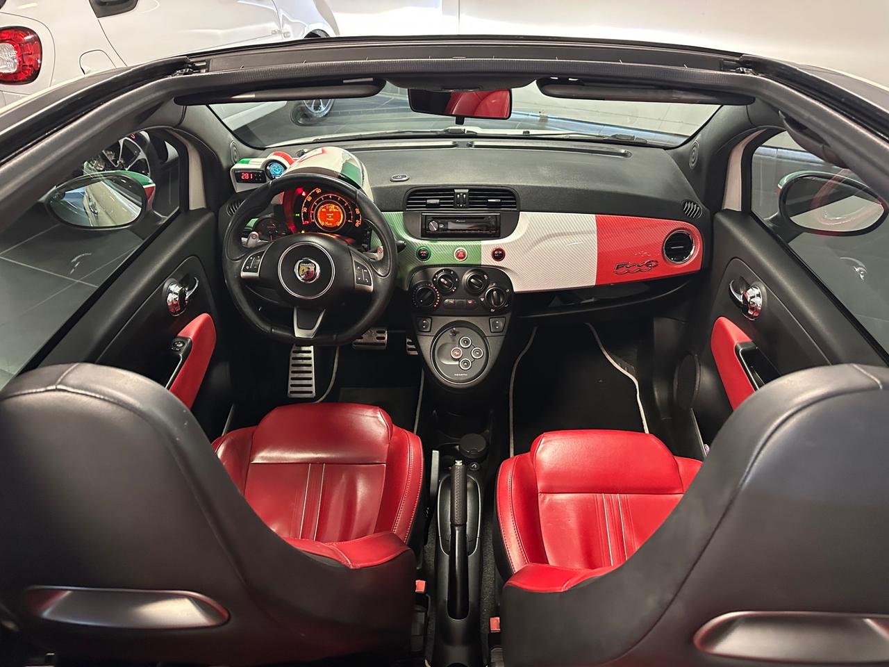 ABARTH CABRIO OVER 300CV MTA PELLE ROSSA PRONTA CONSEGNA