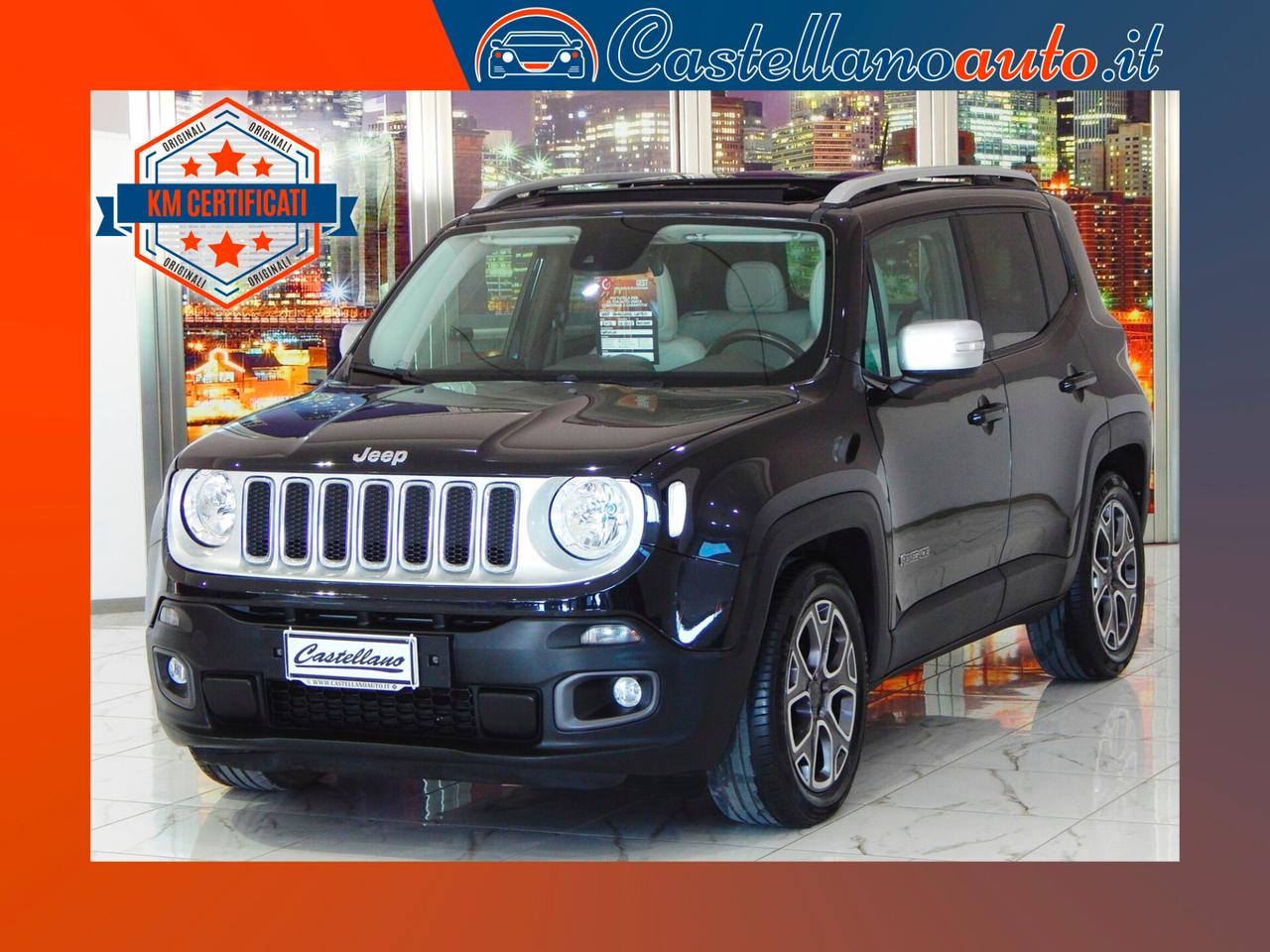 Jeep Renegade 1.6 mjt Limited 120cv TETTO-NAVI-PELLE-PARK