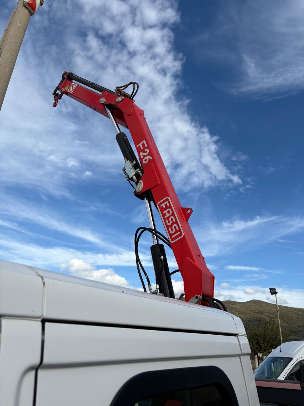 Fiat Ducato Maxi doppia cabina 7 posti gru fassi